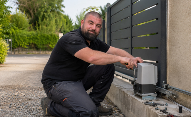 Portail motorisé entreprise pose portail motorise pau tarbes