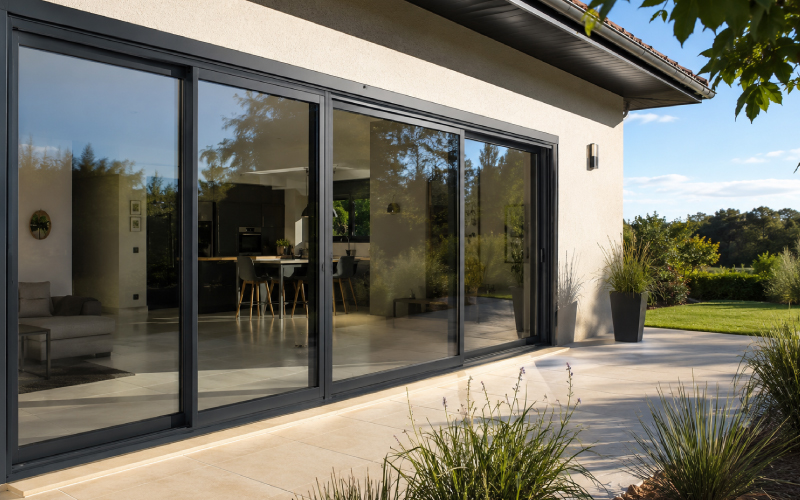 pose baie vitree aluminium pau tarbes