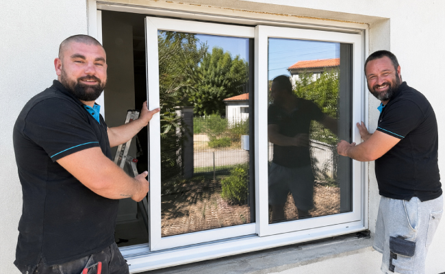 Baie-vitrée pose baie vitree tarbes pau 2sudmenuiserie