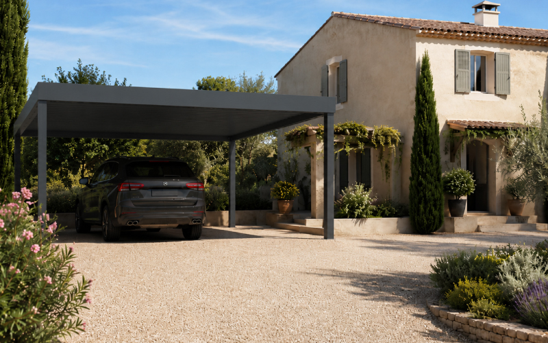 pose carport voiture 2sudmenuiserie pau tarbes