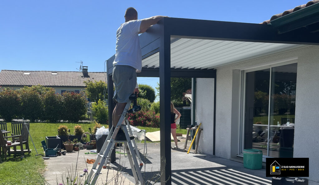 pose pergola bioclimatique riupeyrous 2sudmenuiserie pose pergola bioclimatique riupeyrous 2sudmenuiserie